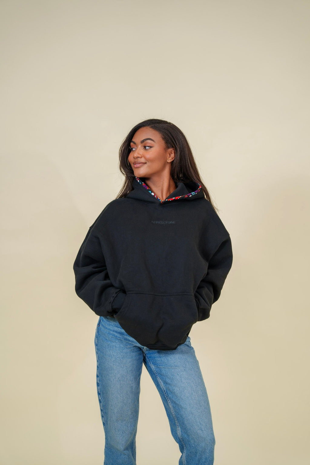 Kente trim Hoodie